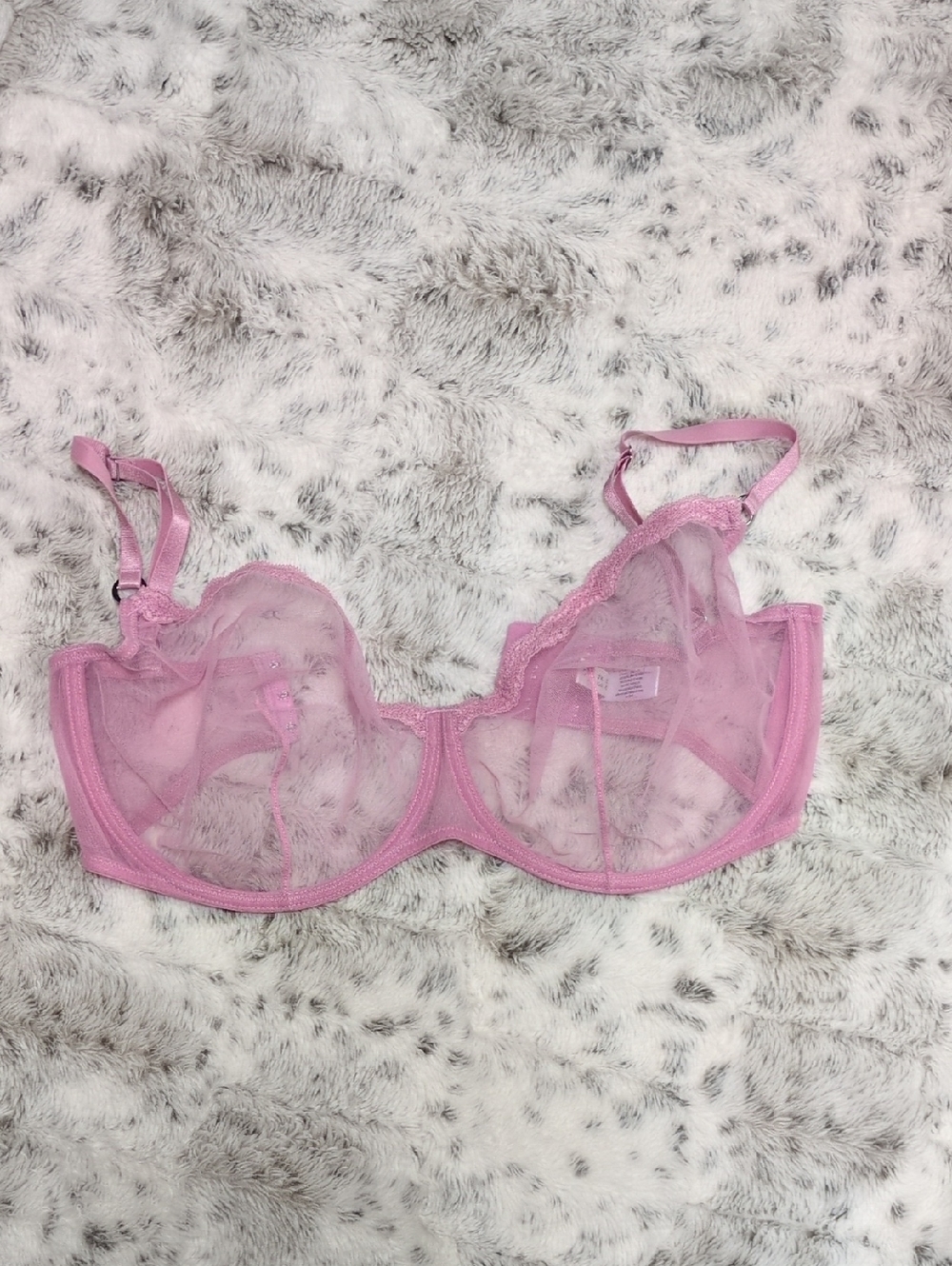 $15 MOVING SALE! Fleur du Mal Sheer Light Pink Underwire Bra
